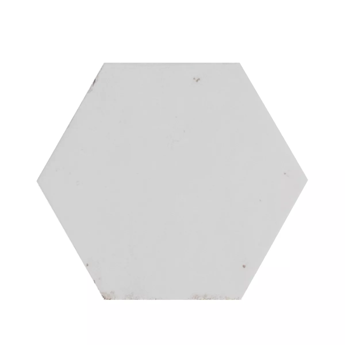 Lorino Vit Glänsande Sexhörning 18,2x21 cm
