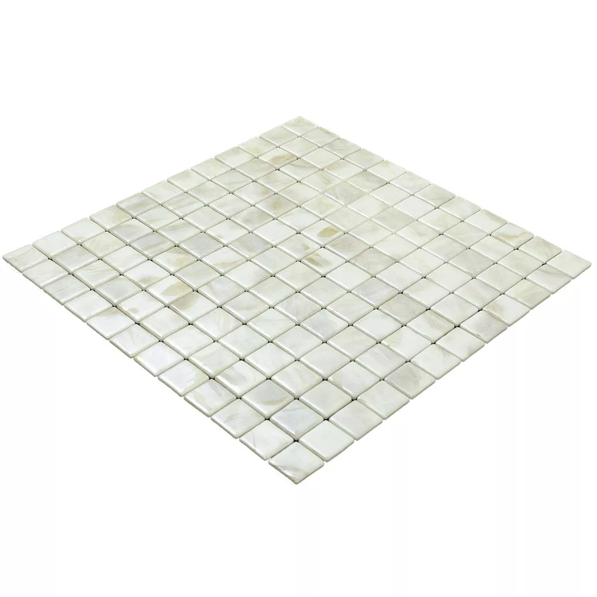 Glas Simbassäng Mosaik Alassio Beige 25