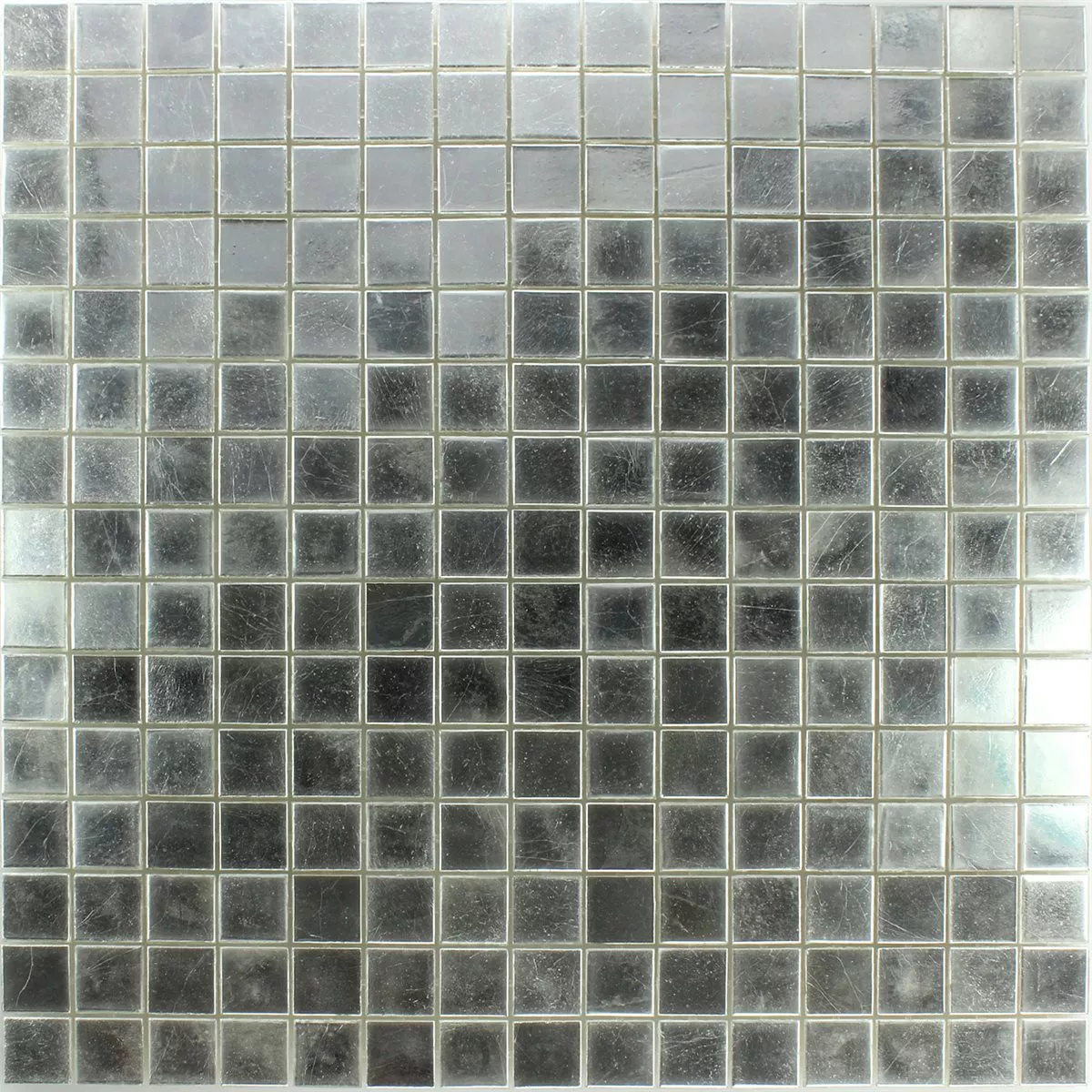 Trend-Vi Mosaik Glas Vit Guld 24 Karat 1x1cm