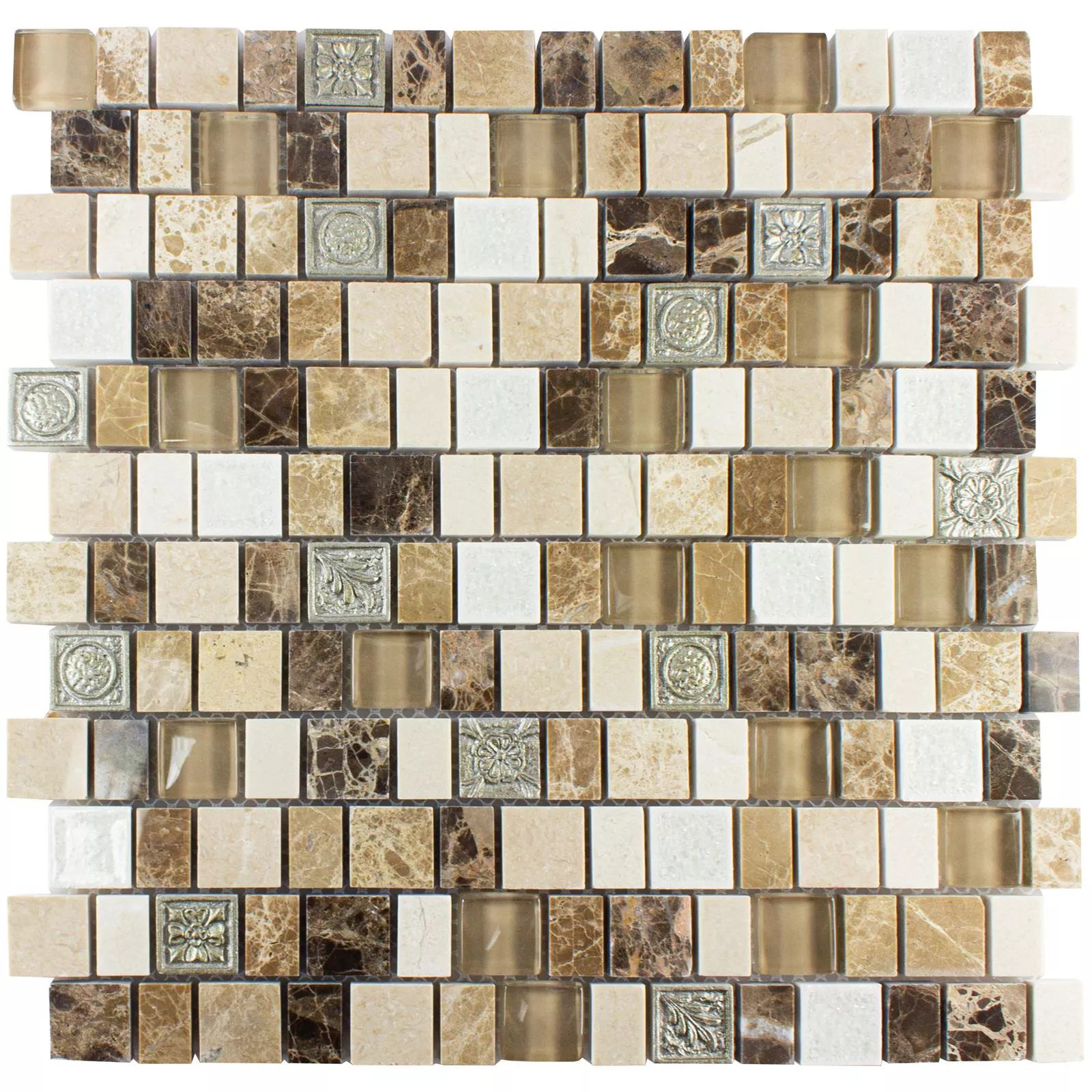 Prov Mosaik Moranbah Brun Beige Vit