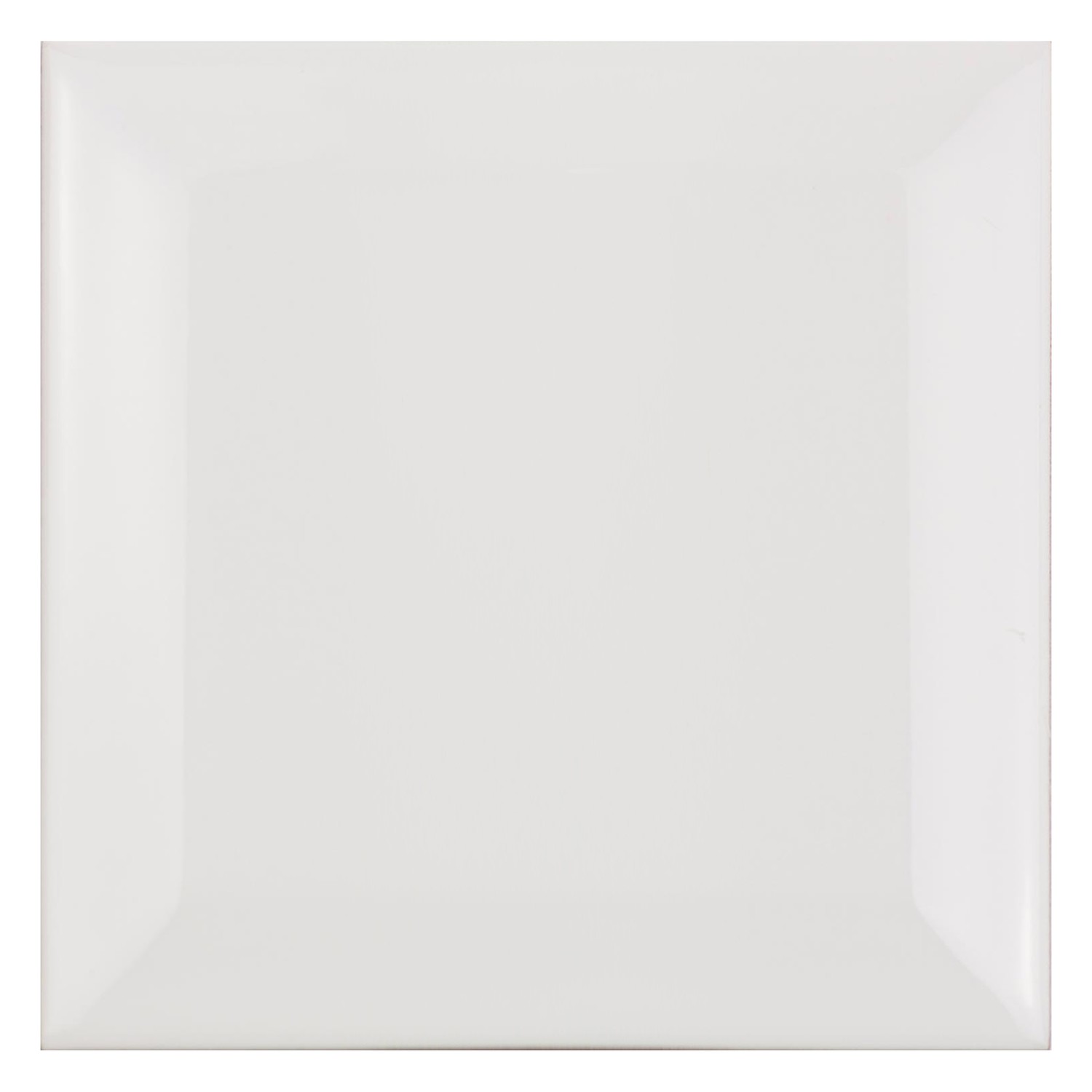 Metro kakel Vit Matt 10x10 cm Med Fasett Catarina Blanco