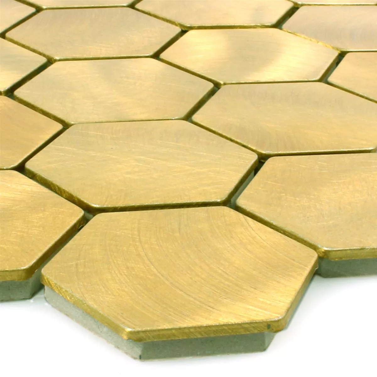 Prov Mosaik Aluminium Manhatten Hexagon Gold