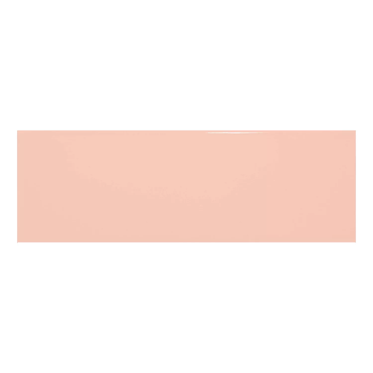 Metro kakel Apelsin Glänsande 10x30 cm Utan Fasett Candy Salmon