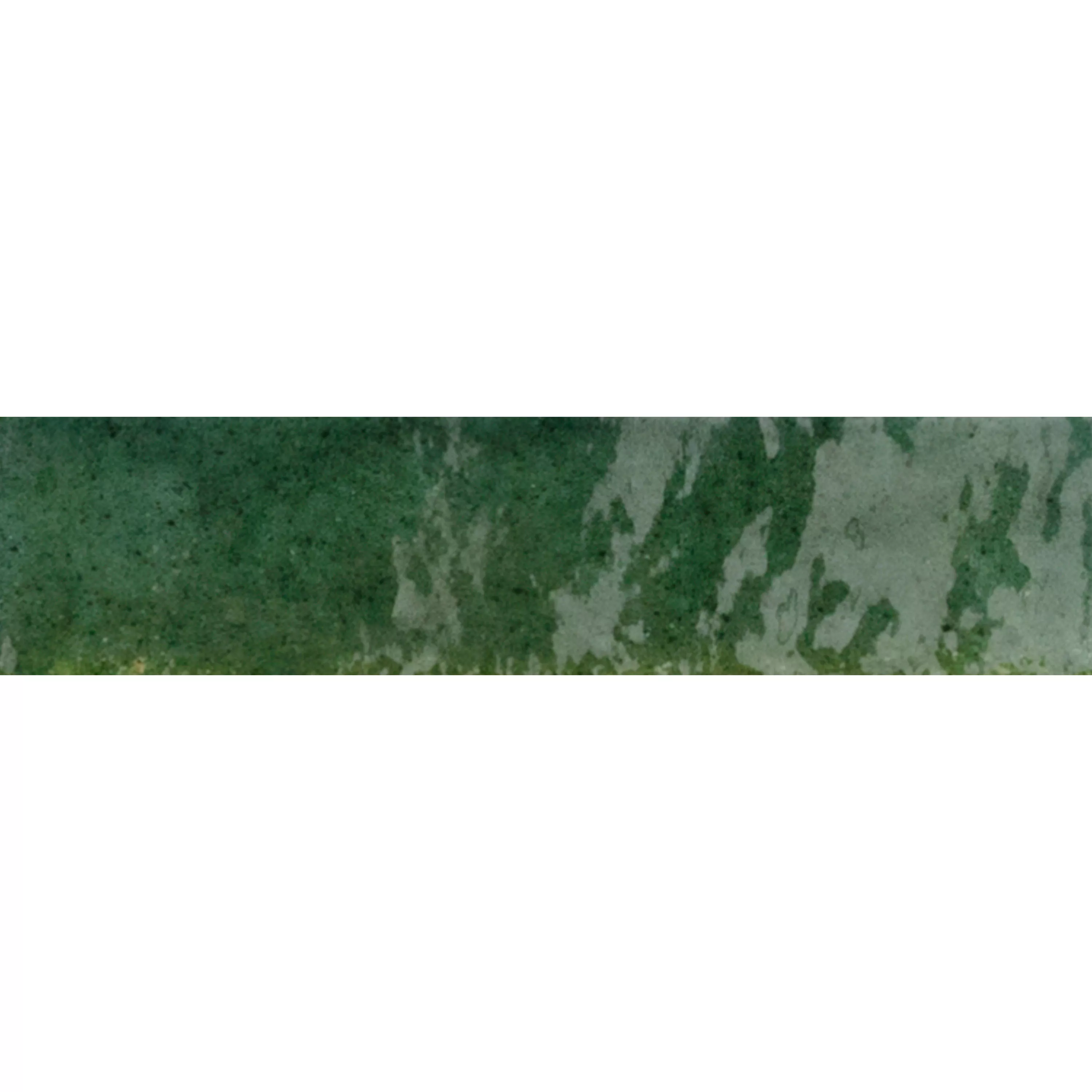 Prov Kakel Laguna Glänsande Korrugerad Grön 6x24cm