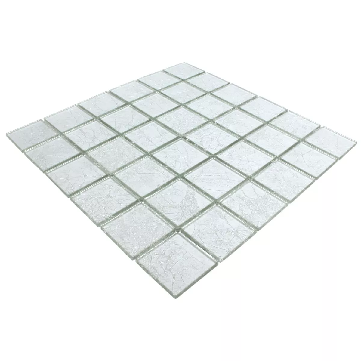 Mosaik Glas Lucca Silver 48x48x4mm