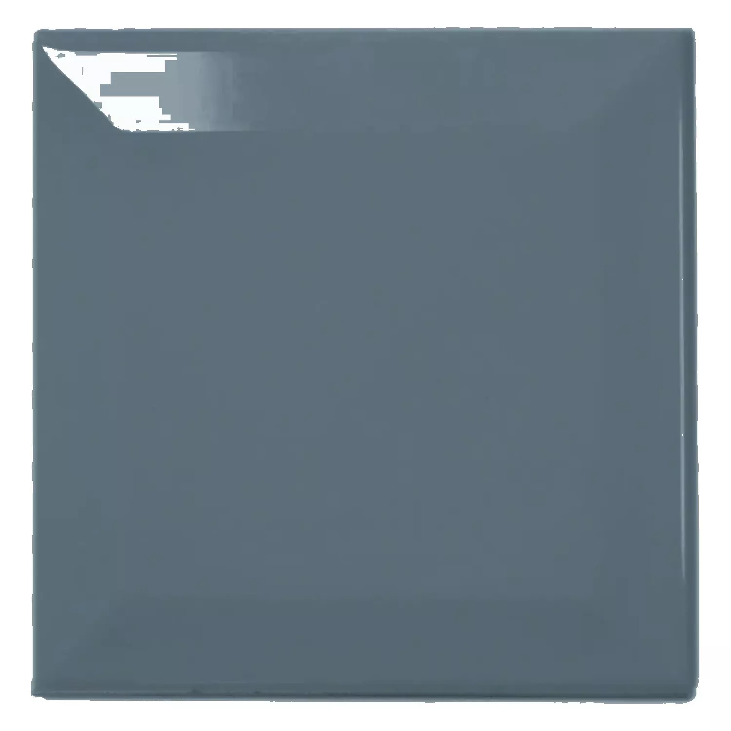 Metro kakel Blå Glänsande 10x10 cm Med Fasett Catarina Blue Mist