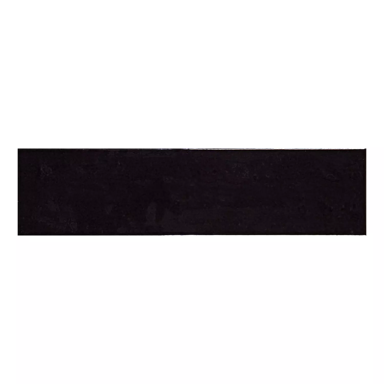 Alcacer Svart Glänsande Rustik 7,5x30 cm Negro