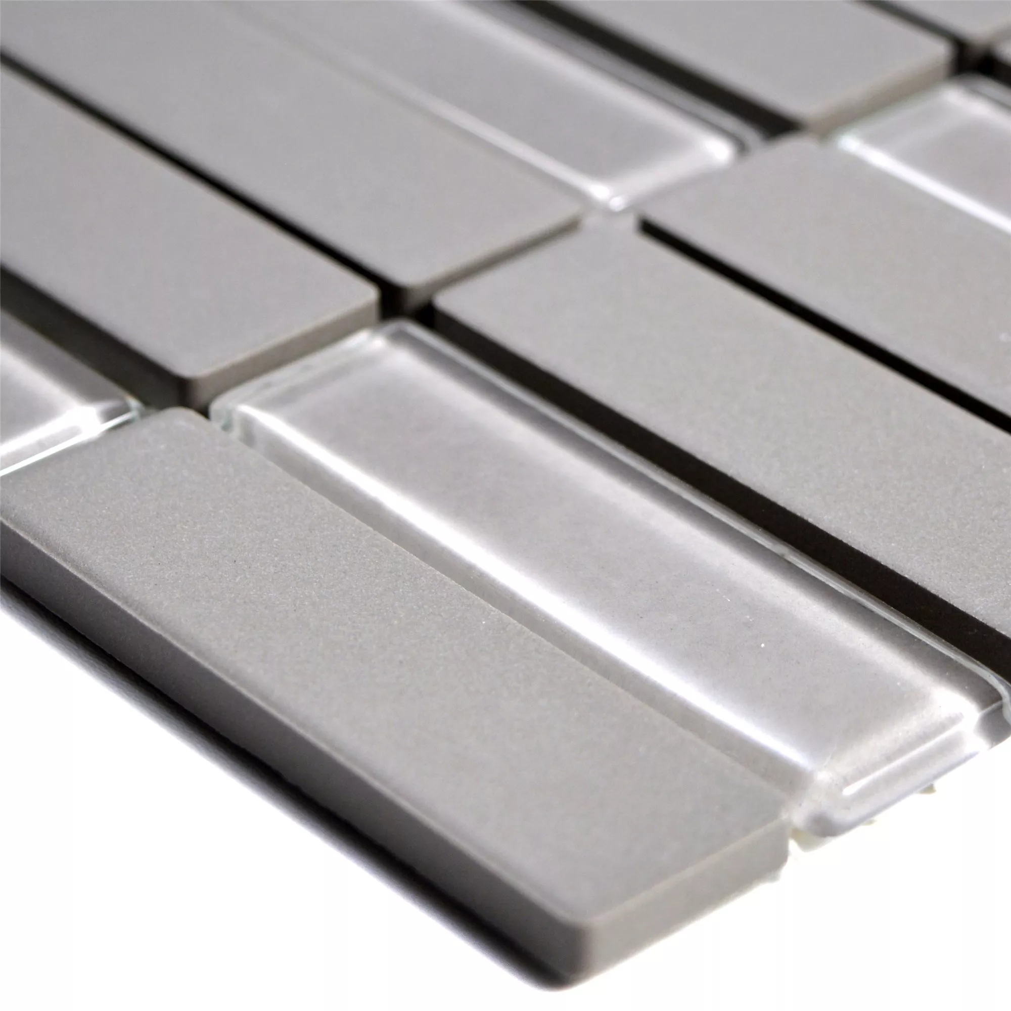 Mosaik Oglaserad Garden Grå Sticka Mosaik Oglaserad Garden Grå Sticka