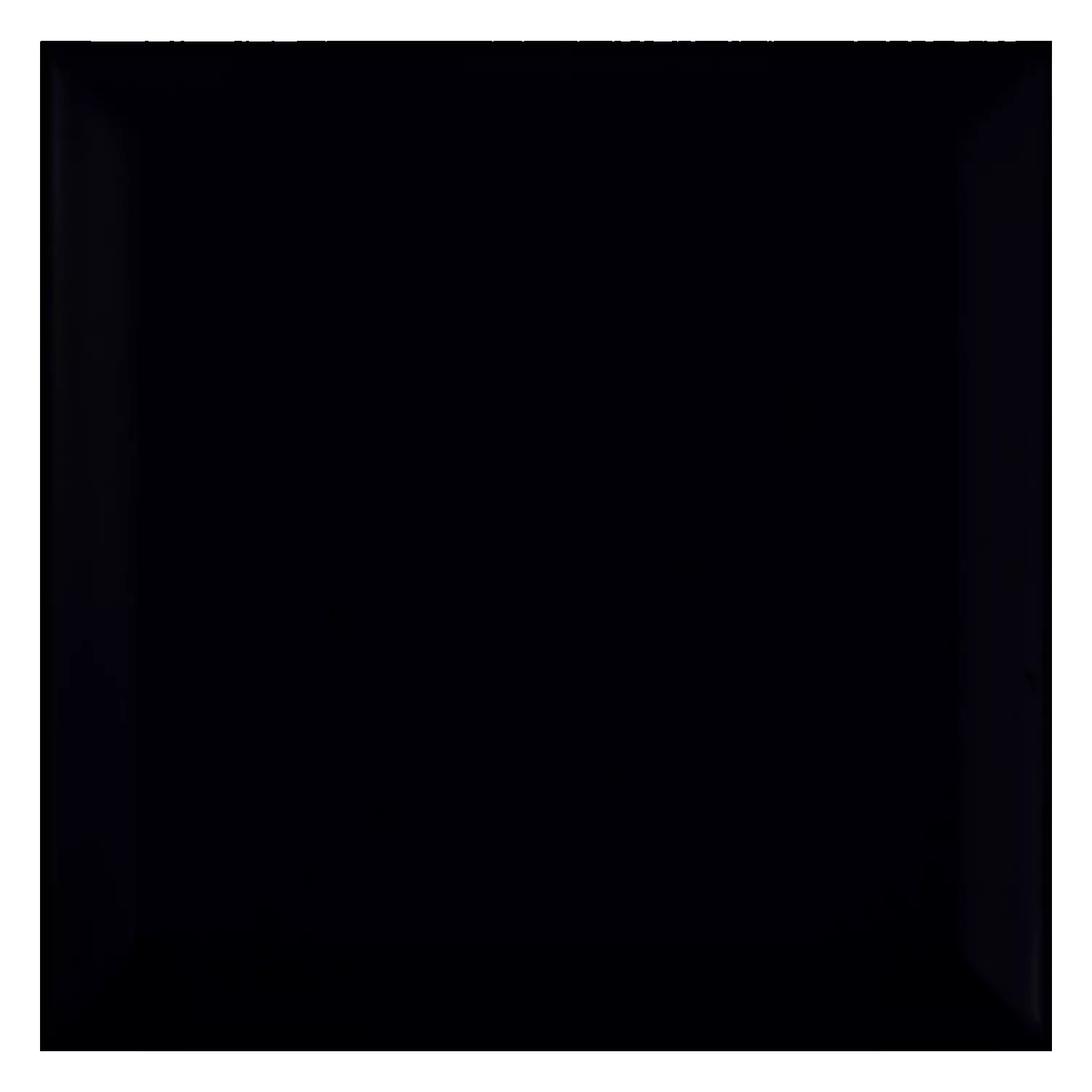 Metro kakel Svart Matt 15x15 cm Med Fasett Eris Negro