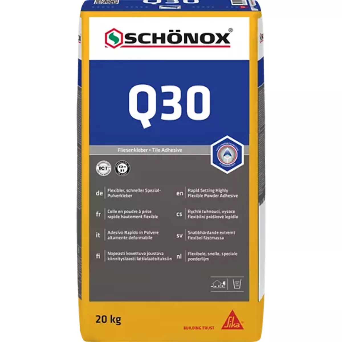 Kakellim Schönox Q30 Flexibelt specialpulverlim 20 KG