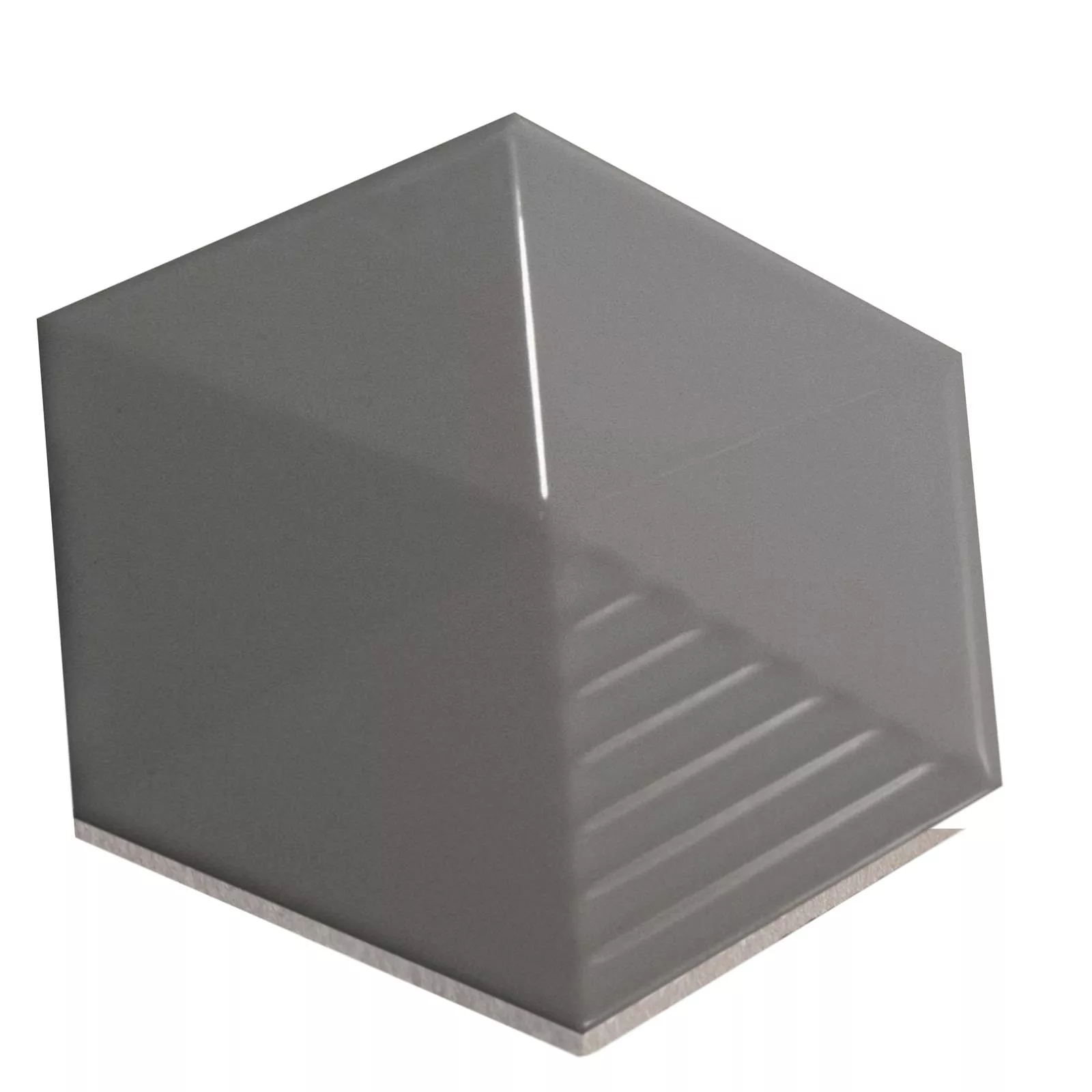 Kakel Rockford 3D Hexagon 12,4x10,7cm Grå