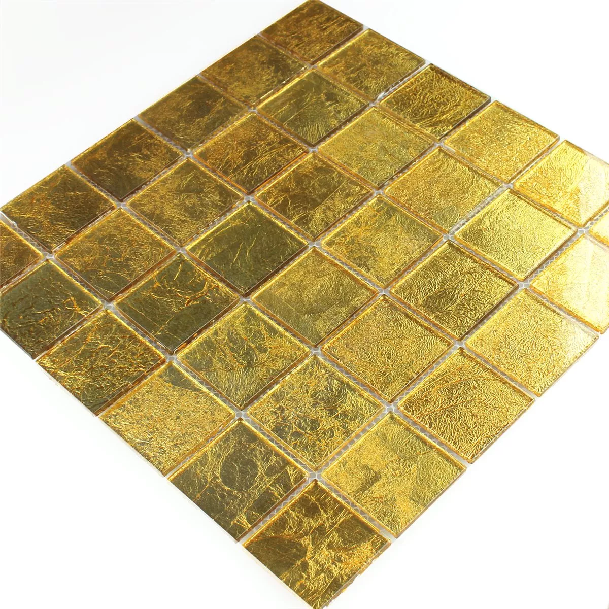 Prov Mosaik Glas Effekt Guld 