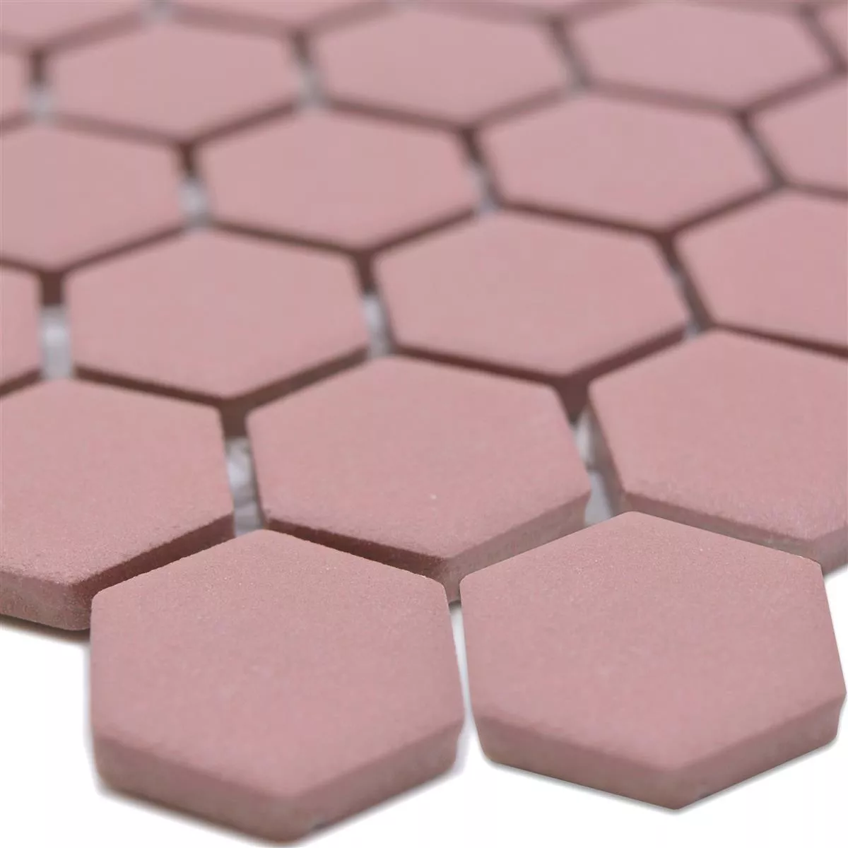 Keramikmosaik Bismarck R10B Hexagon Terrakotta H23 Keramikmosaik Bismarck R10B Hexagon Terrakotta H23
