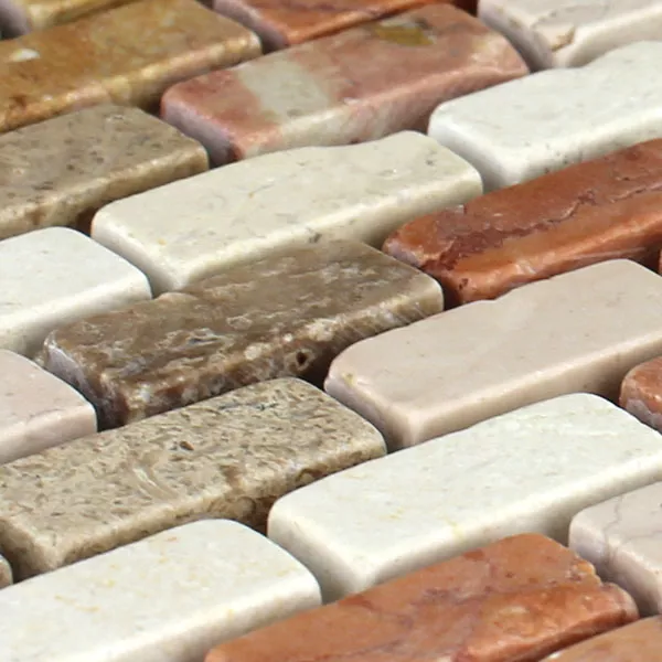 Mosaik Marmor Brick Multicolor