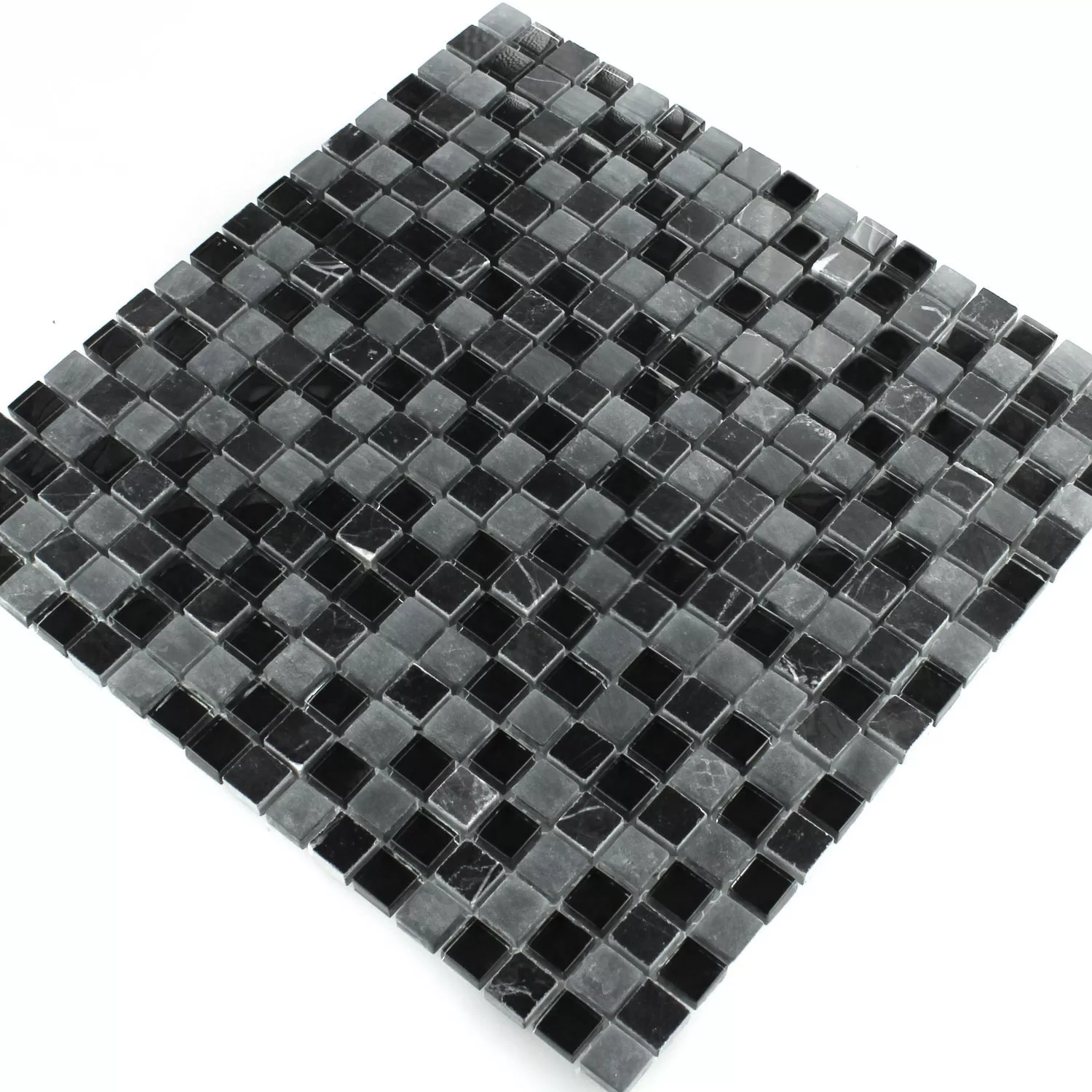 Mosaik Glas Marmor Zambia 15x15x8mm