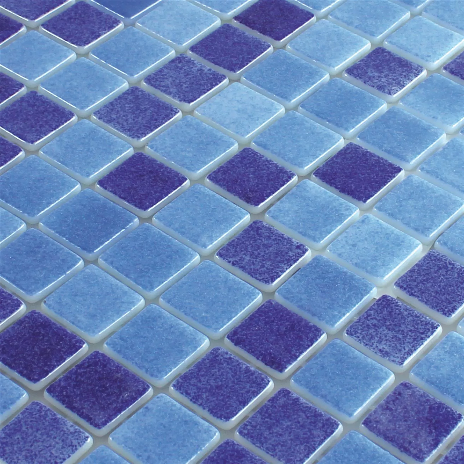 Glas Simbassäng Mosaik Antonio Blå Mix