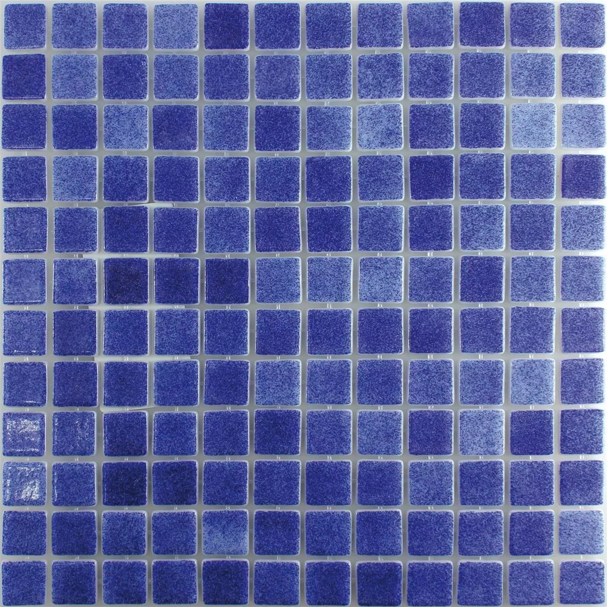 Glas Simbassäng Mosaik Lagune R11C Mörkblå