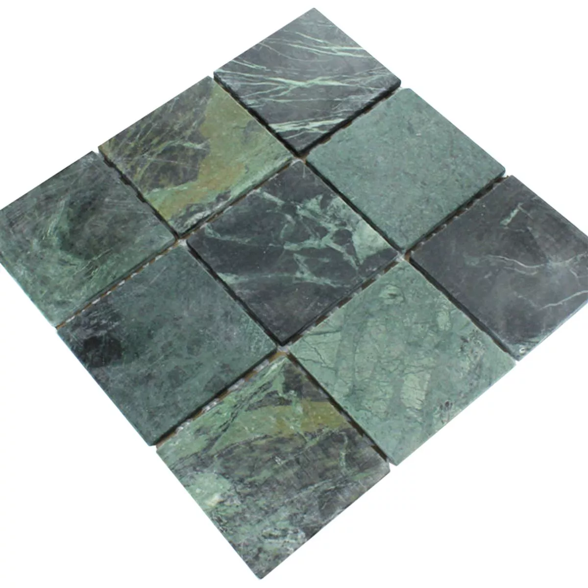 Mosaik Marmor 98x98x8mm Verde Grön