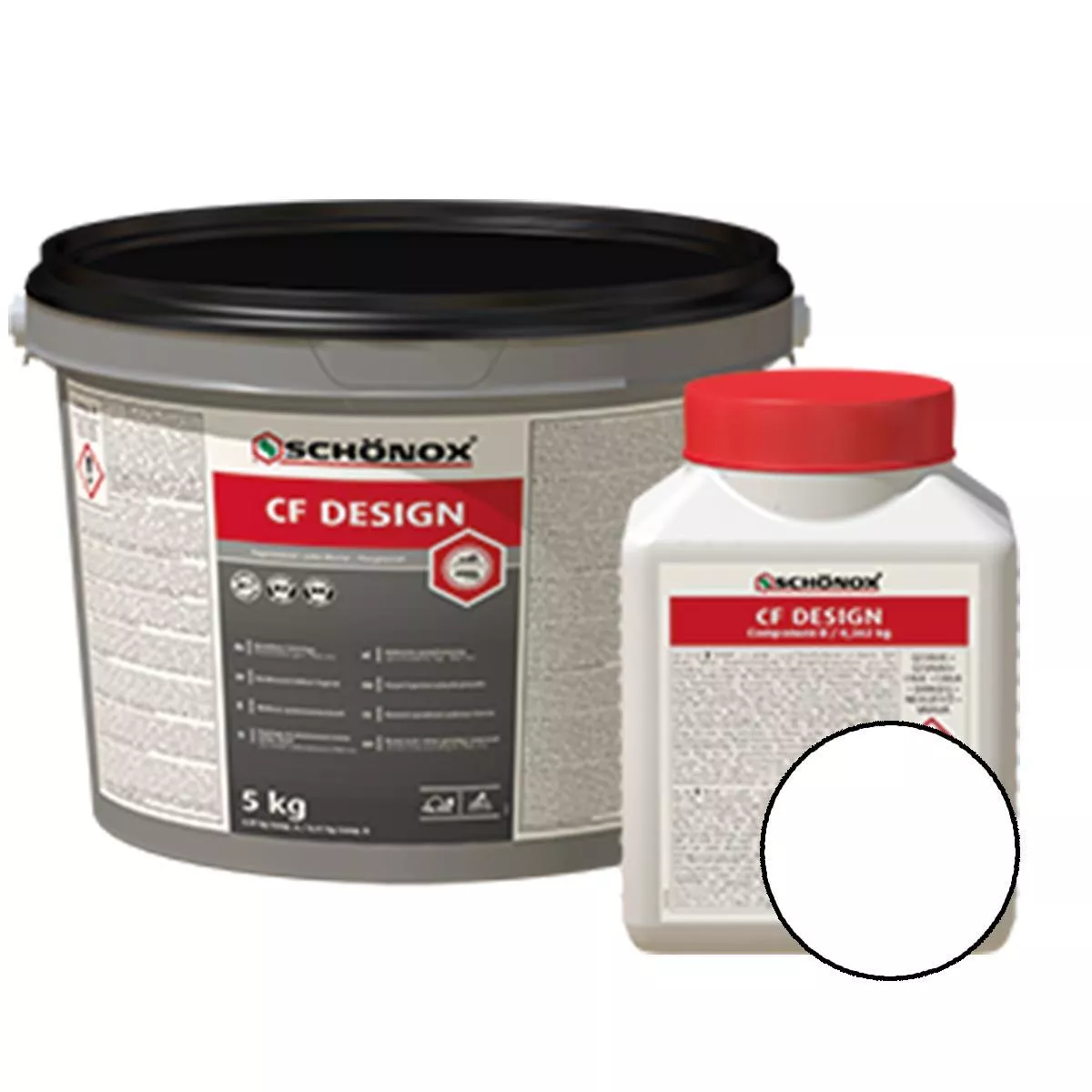 Grout Schönox CF Design Epoxiharts Colorfuge Vit 5 kg