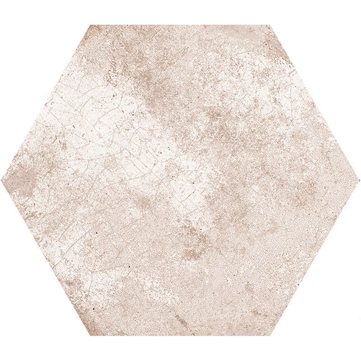 Stengods Plattor Honiara Hexagon Grundläggande Kakel Taupe 22,5x25,9cm