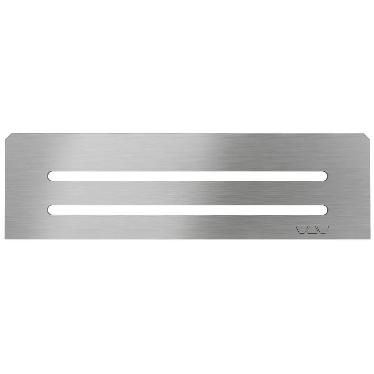 Nischvägghylla Schlüter rektangulär 30x8,7cm Wave silver