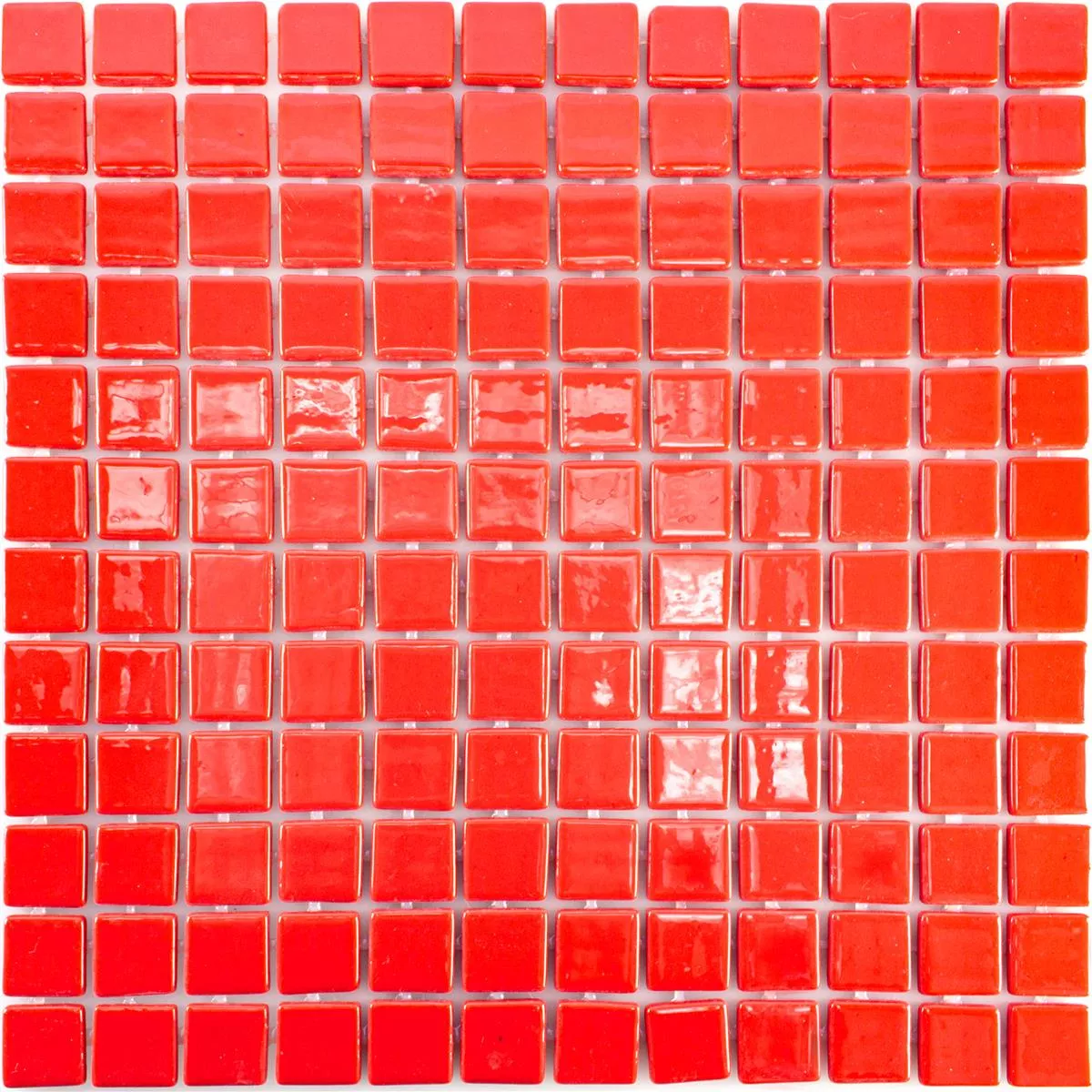 Prov Glas Pool Simbassäng Mosaik Pixley Röd