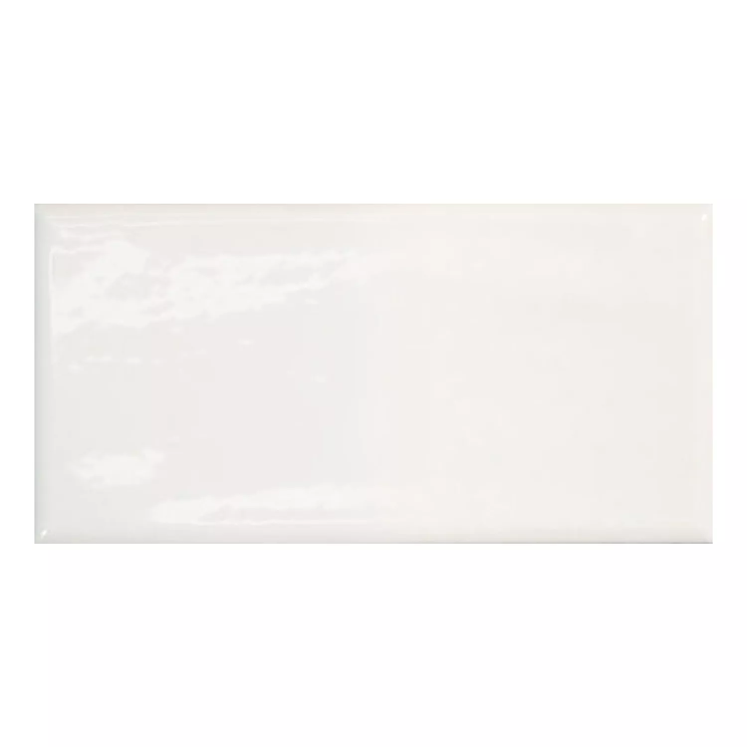 Calissi Vit Glänsande Rustik 7,5x15 cm Blanco