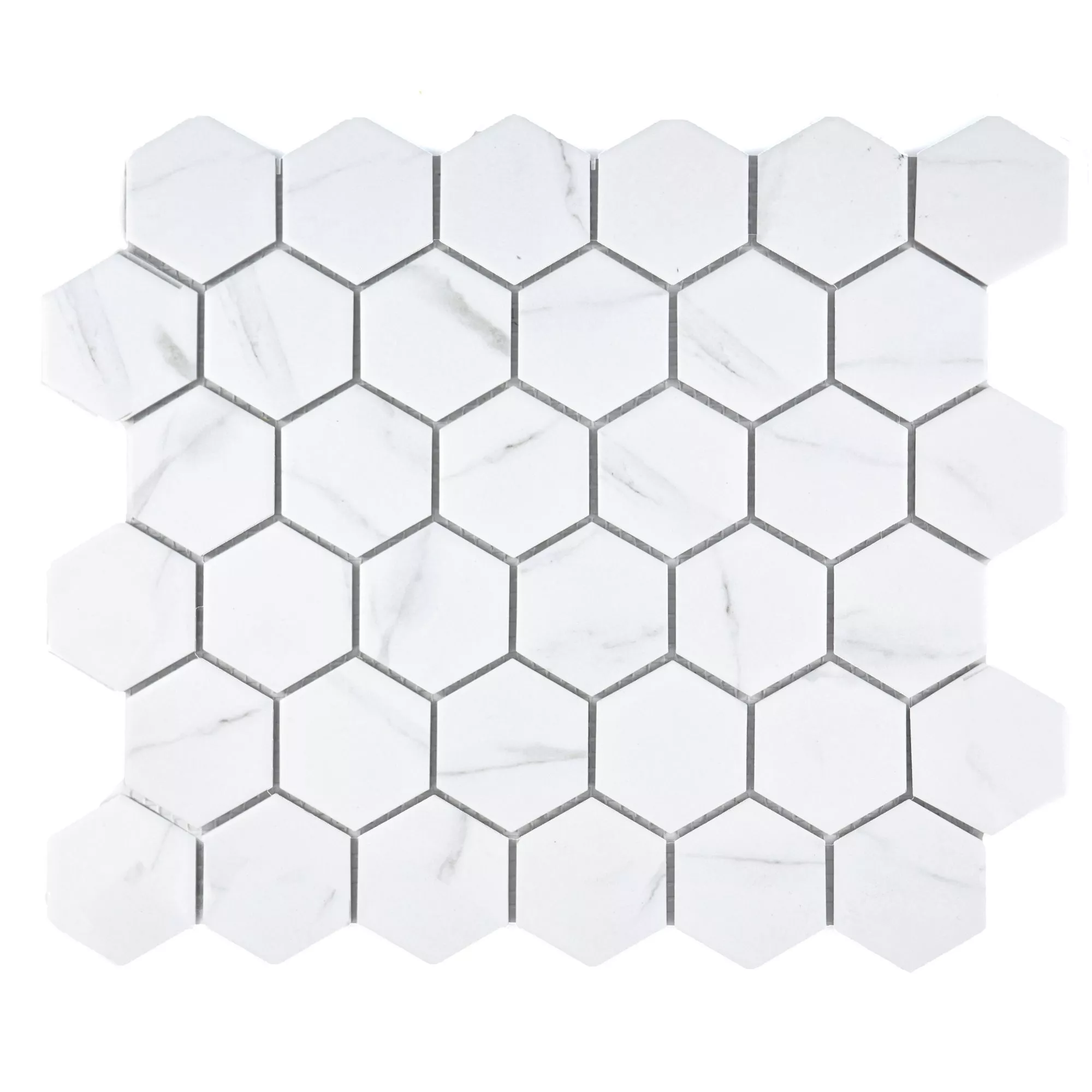 Keramik Mosaik Zyrus Carrara Hexagon 51