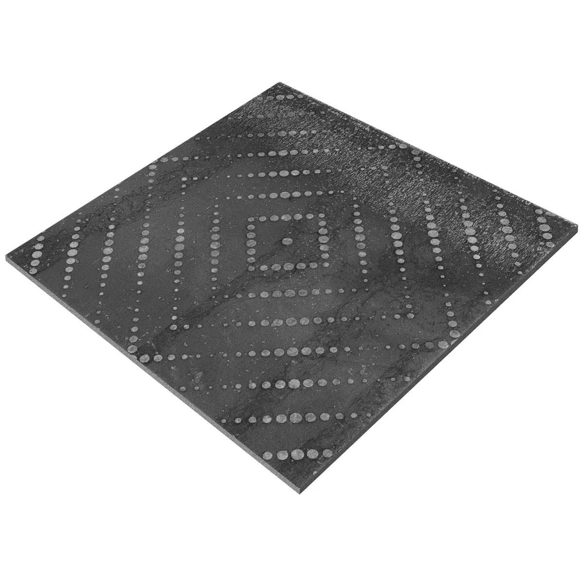 Klinker Chicago Metall Optik Antracit R9 - 18,5x18,5cm Pattern 3