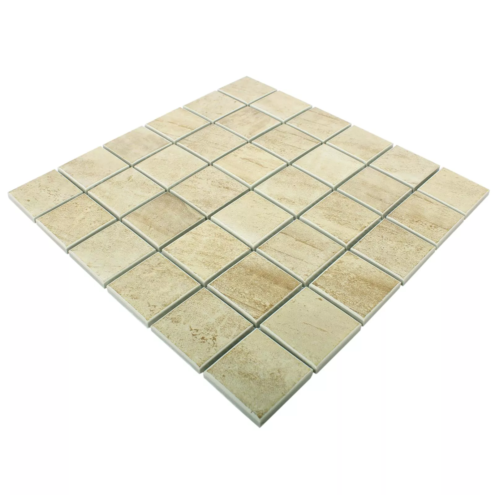 Prov Keramik Betongoptik Mosaik Shepherd Beige