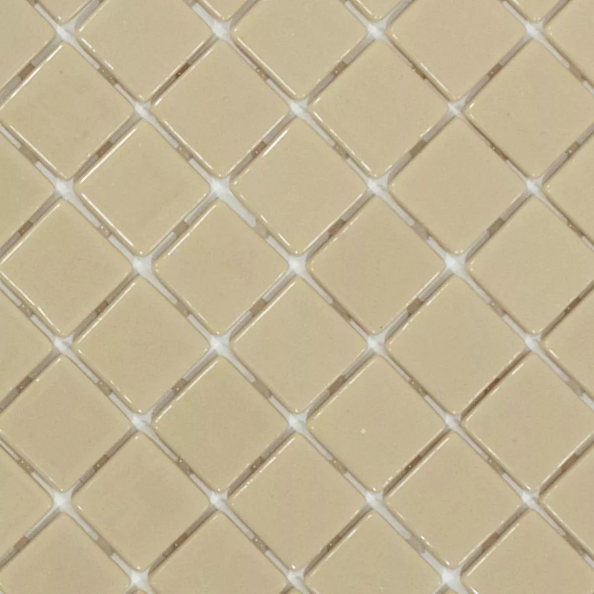 Glas Simbassäng Mosaik Venetia Beige