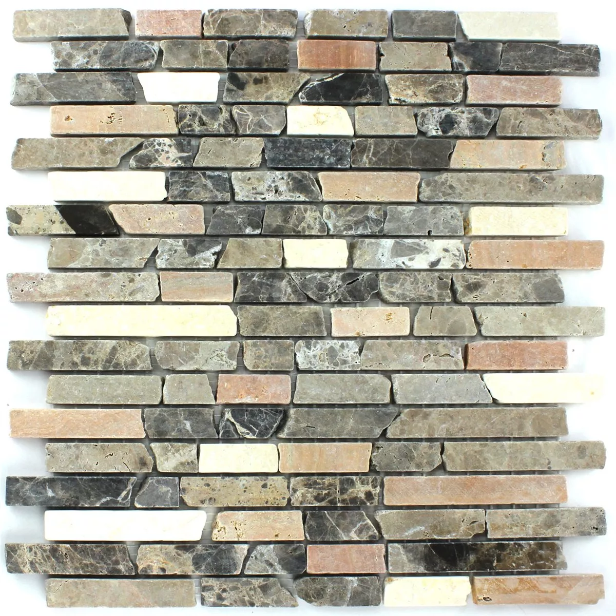 Mosaik Marmor Brun Mix
