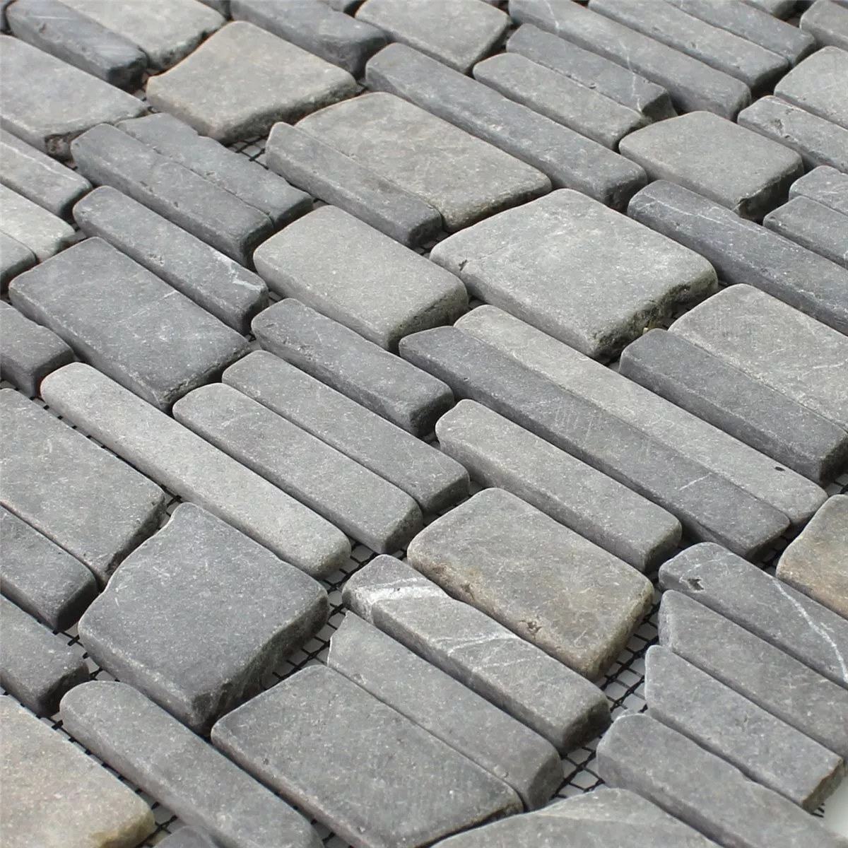 Mosaik Marmor Natursten Brick Neromarquina