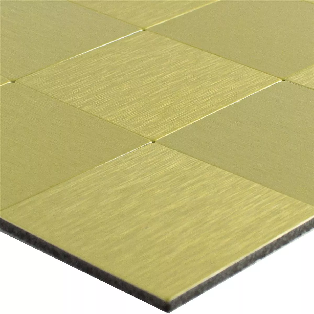 Mosaik Metall Självhäftande Vryburg Guld Fyrkant 48