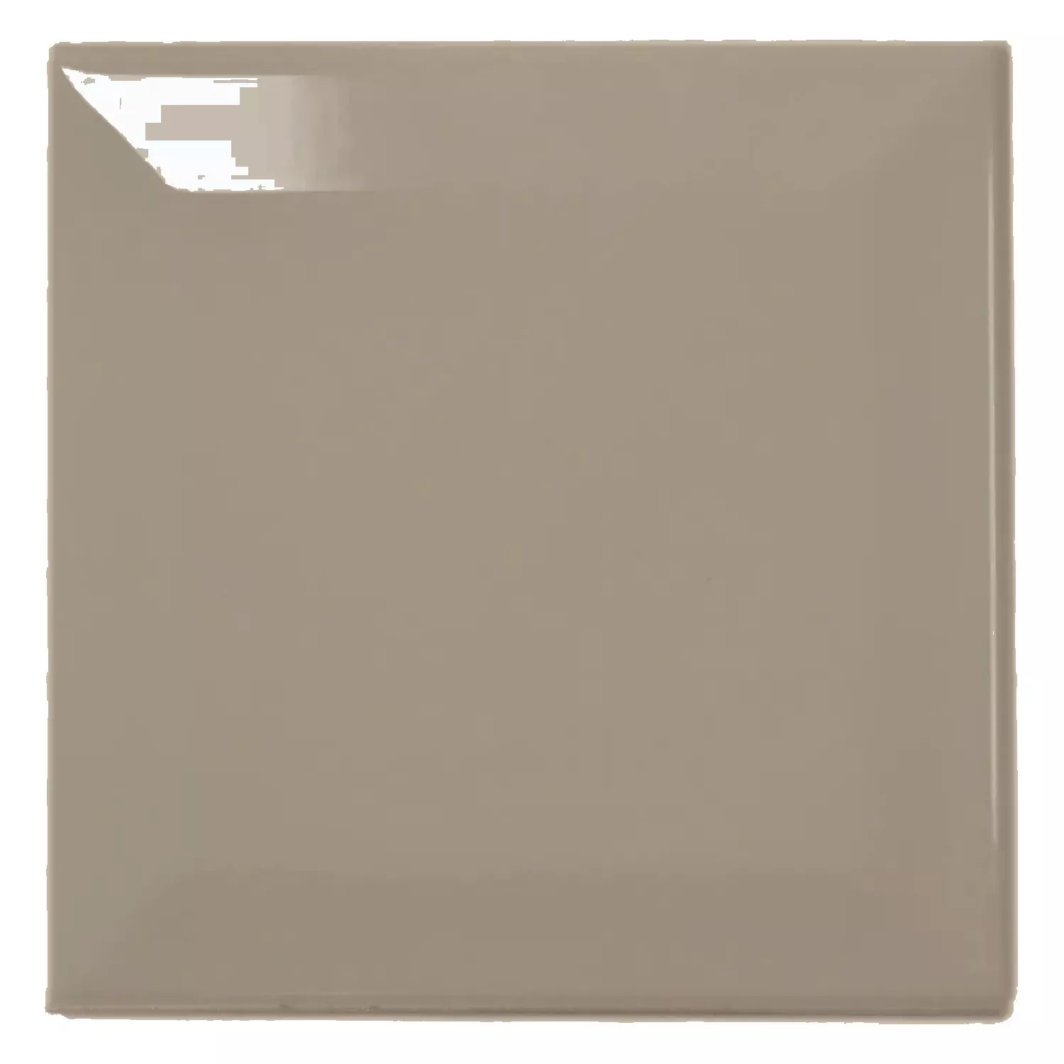 Metro kakel Brun Glänsande 10x10 cm Med Fasett Catarina Mink