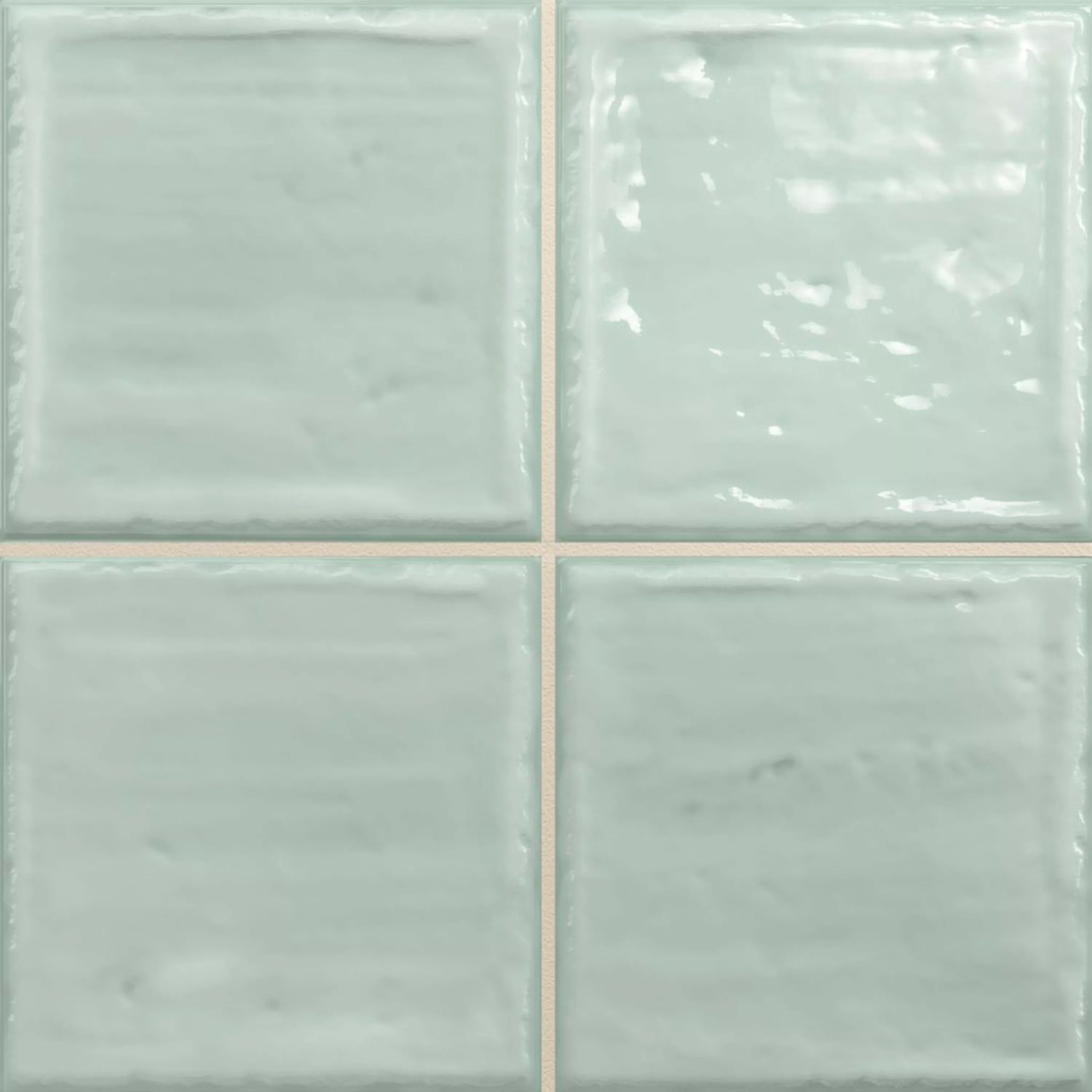 Kakel Verbania Glänsande Korrugerad Turkos 20x20cm Kakel Verbania Glänsande Korrugerad Turkos 20x20cm