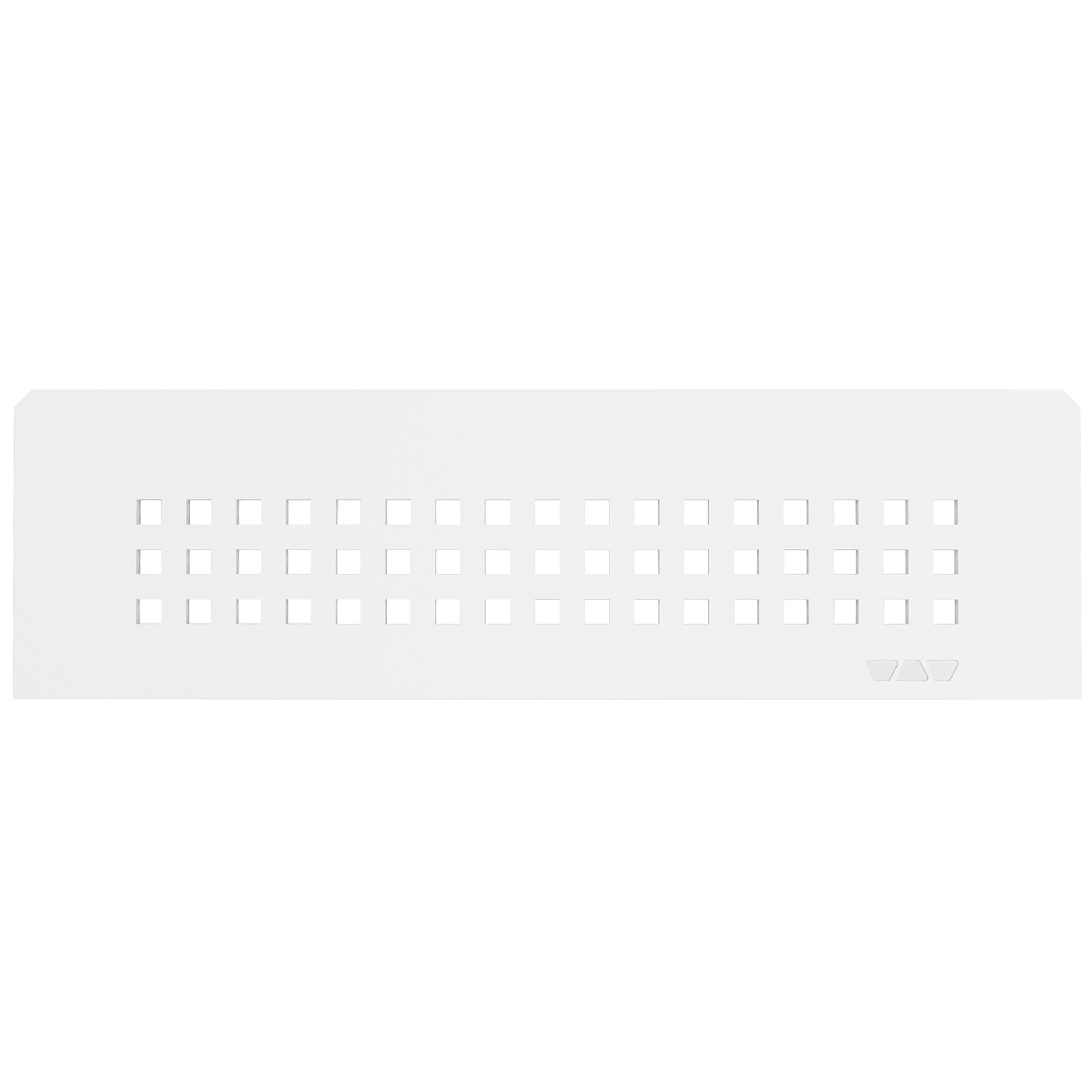 Nischvägghylla Schlüter rektangulär 30x8,7cm Kvadratisk Vit