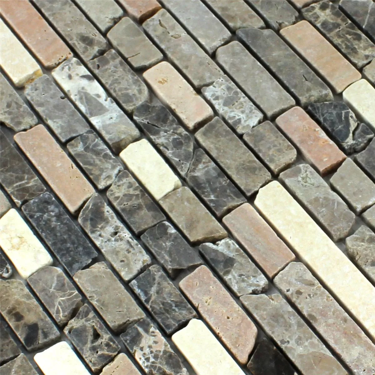 Prov Mosaik Marmor Brun Mix