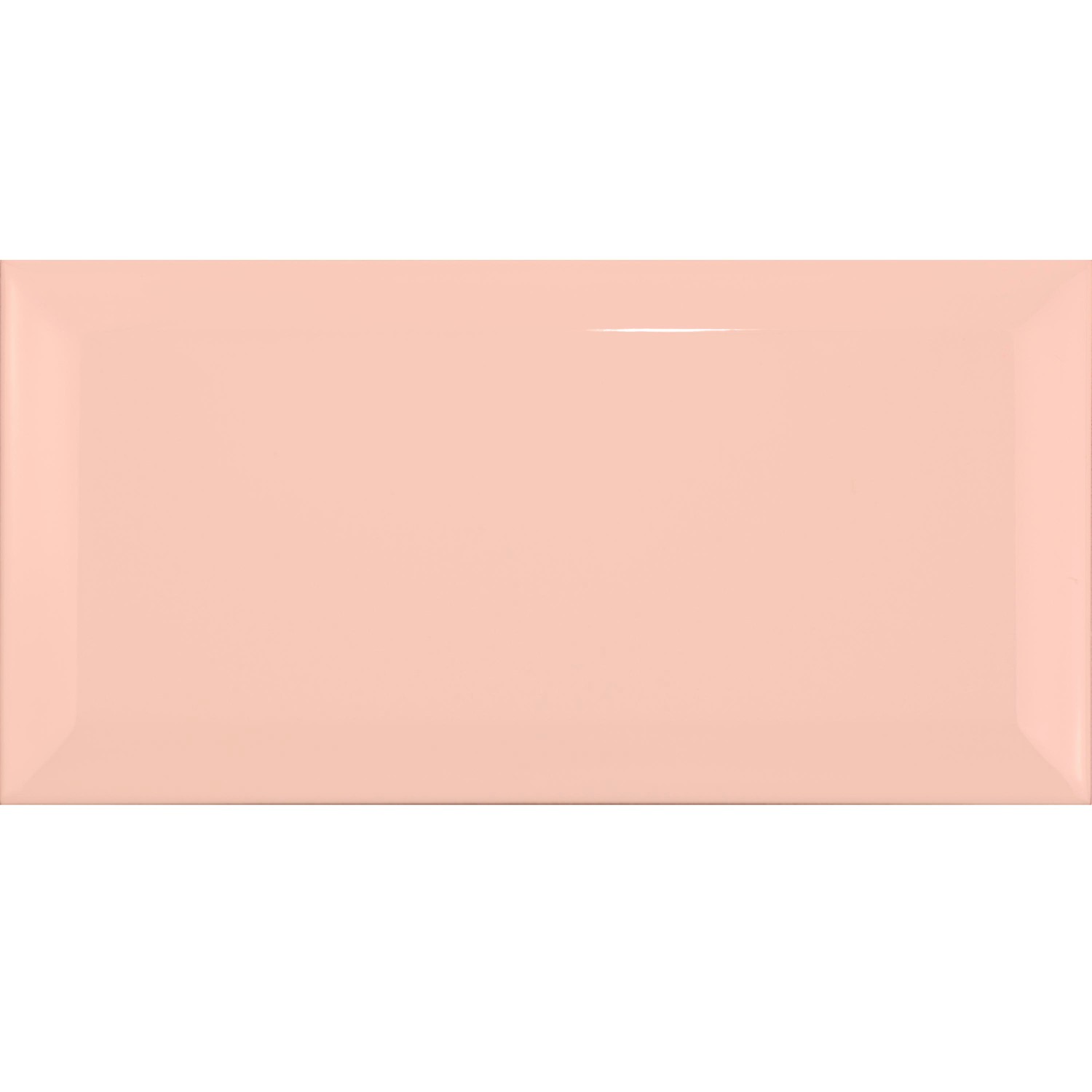 Metro kakel Apelsin Glänsande 7,5x15 cm Med Fasett Pitcox Salmon