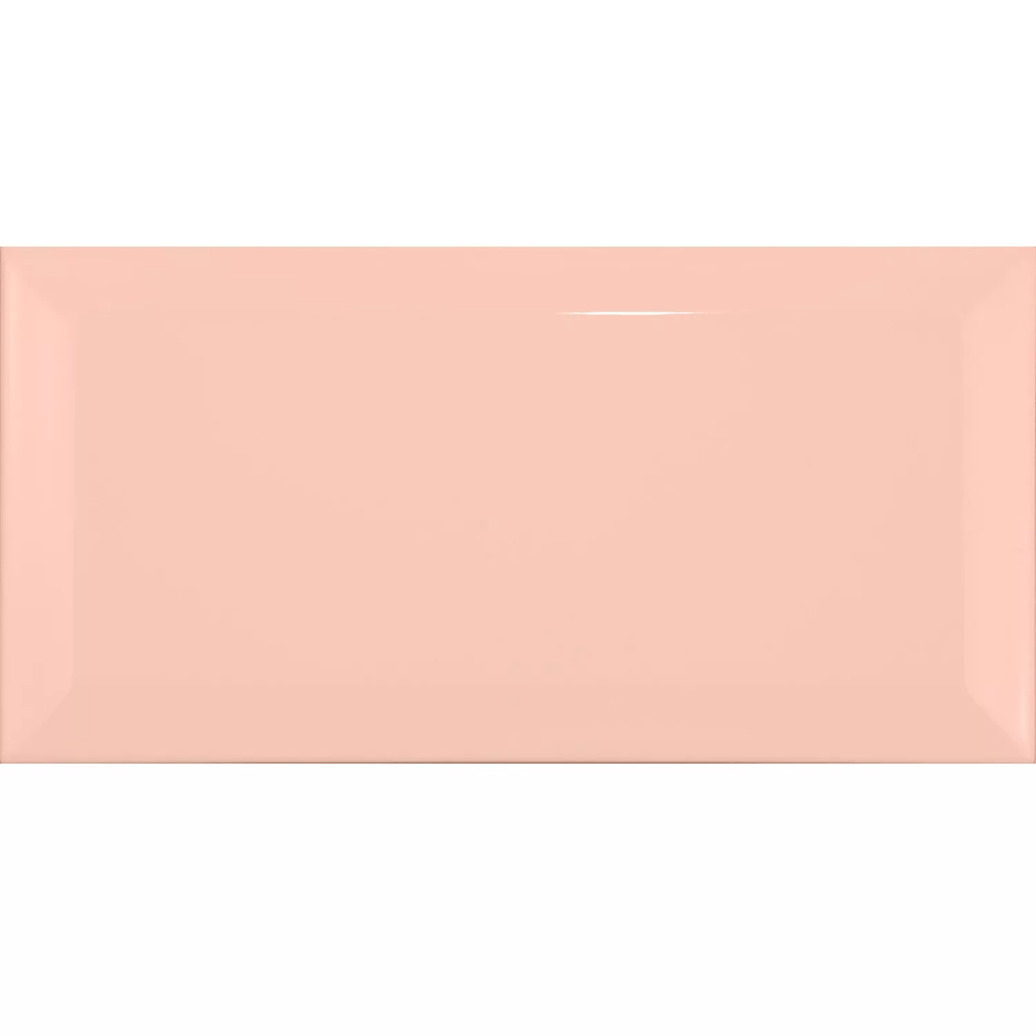 Metro kakel Apelsin Glänsande 7,5x15 cm Med Fasett Pitcox Salmon