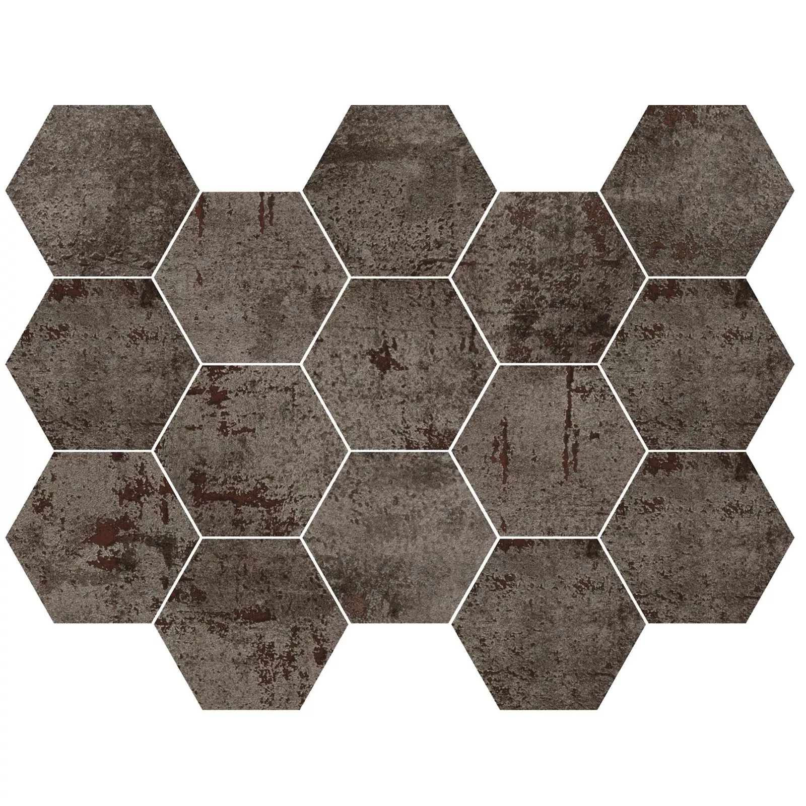 Mosaik Phantom Steel Hexagon Lappato