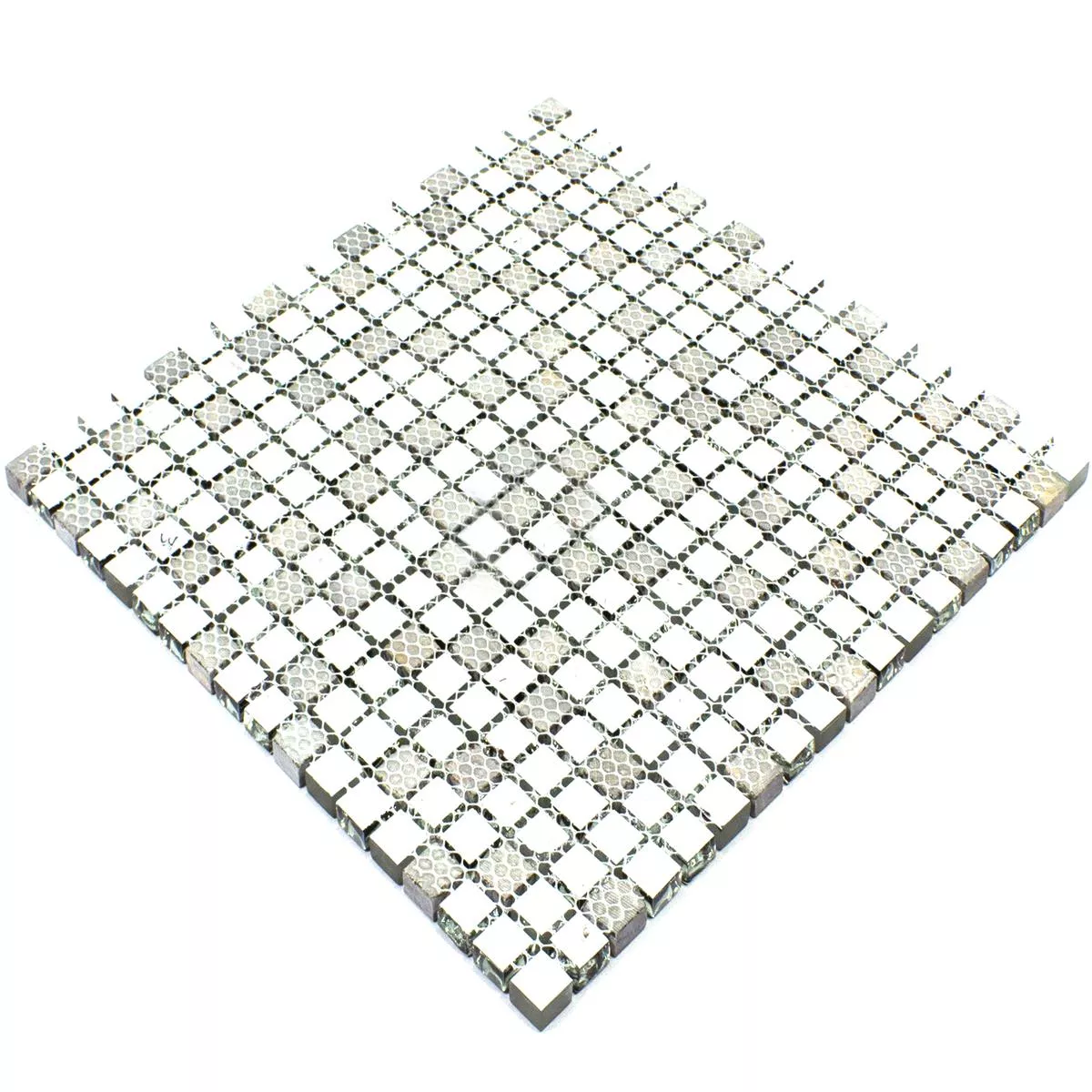 Prov Mosaik Glas Marmor Estrella Brun