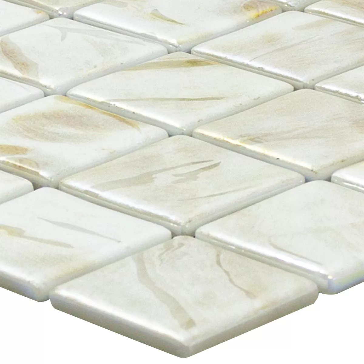 Glas Simbassäng Mosaik Alassio Beige 38