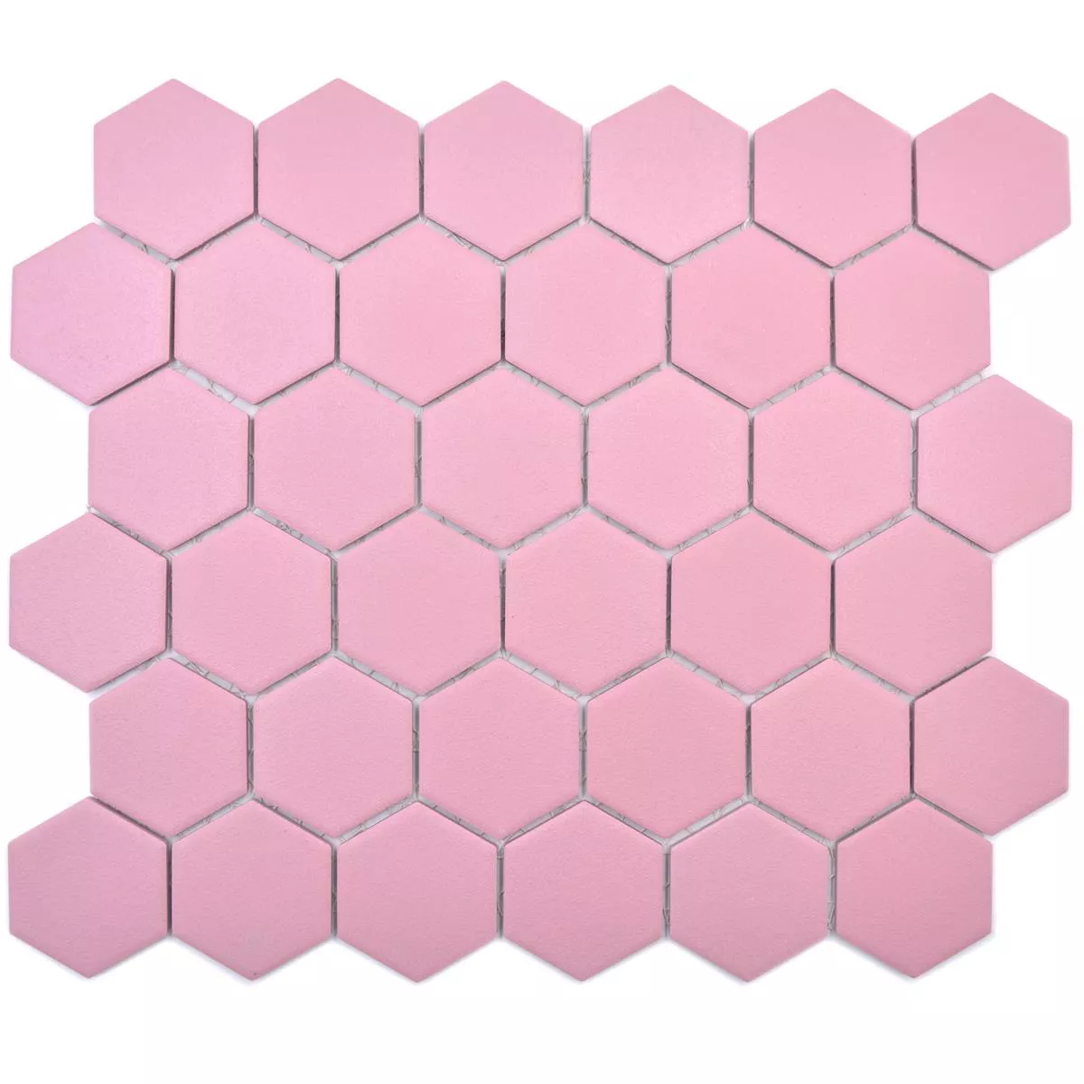 Prov Keramikmosaik Bismarck R10B Hexagon Rosa H51
