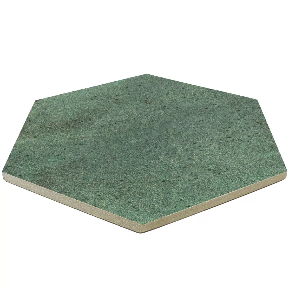 Klinker Arosa Matt Hexagon Smaragdgrön 17,3x15cm
