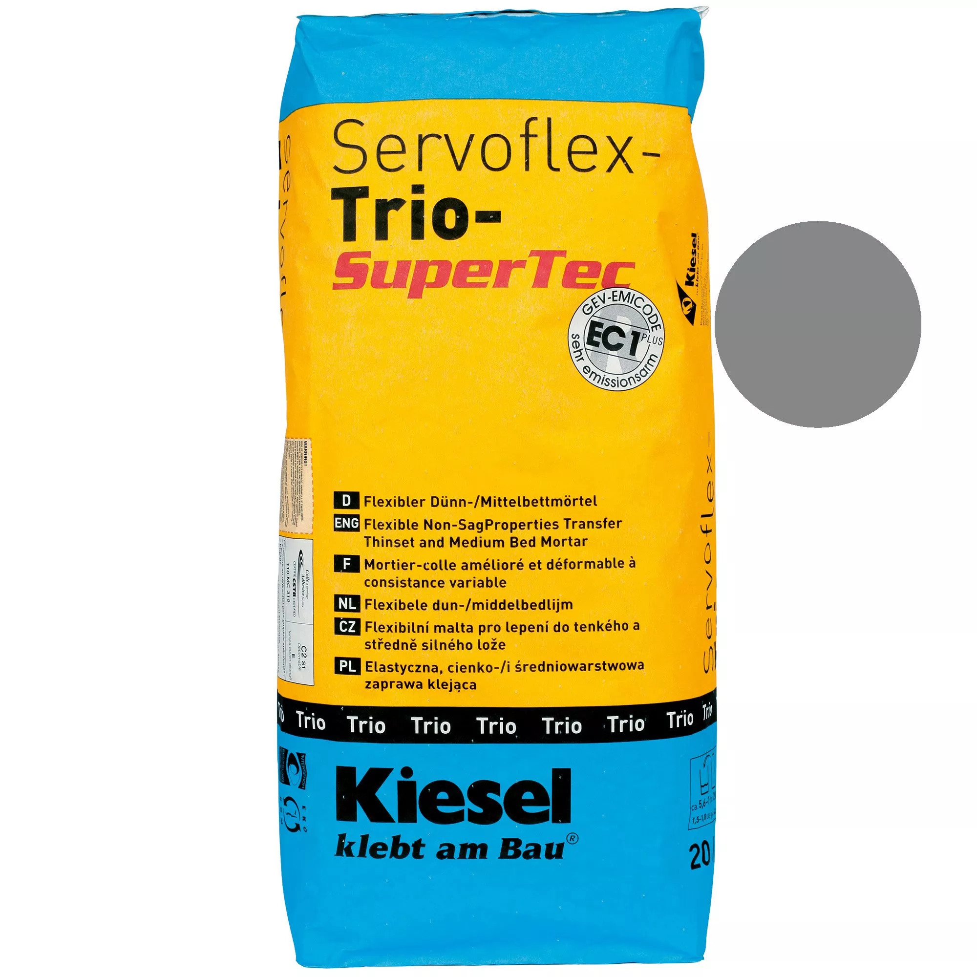 Kiesof Kakellim Servoflex Trio - Tunn Och Medelstor Murbruk Grå (20KG) Kiesof Kakellim Servoflex Trio - Tunn Och Medelstor Murbruk Grå (20KG)