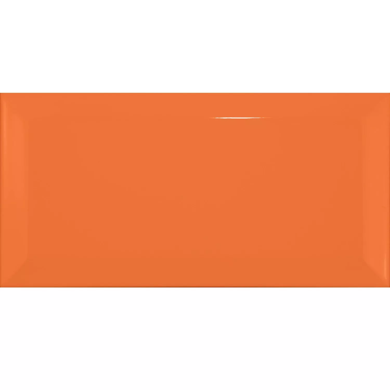Metro kakel Apelsin Glänsande 7,5x15 cm Med Fasett Pitcox Naranja