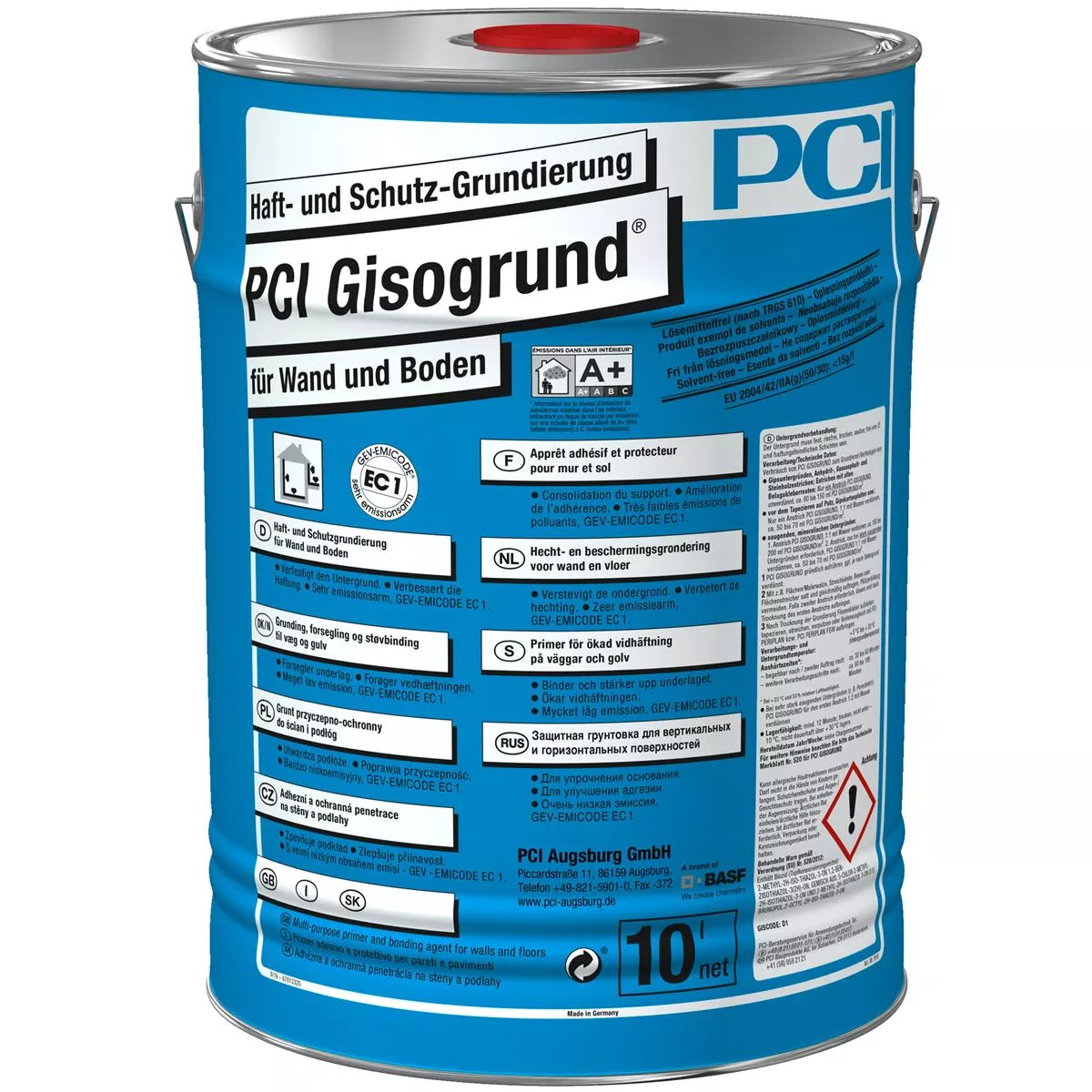PCI Gisogrund lim och skyddsprimer blå 10 liter PCI Gisogrund lim och skyddsprimer blå 10 liter