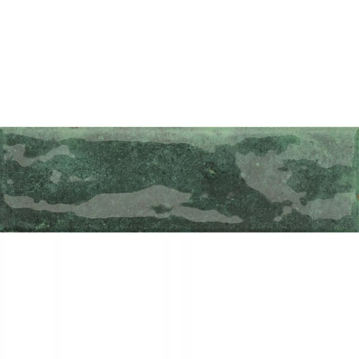 Kakel Arosa Glänsande Korrugerad Smaragdgrön 6x25cm
