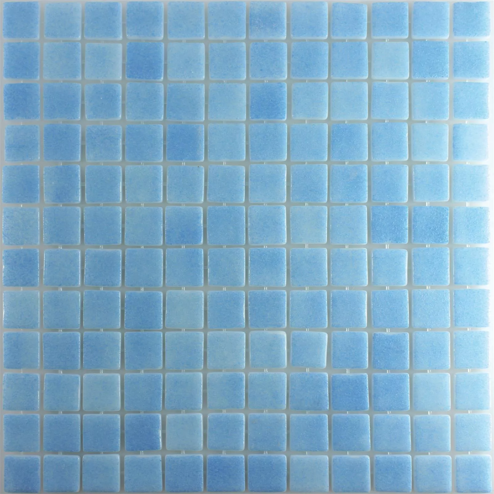 Glas Simbassäng Mosaik Antonio Ljusblå